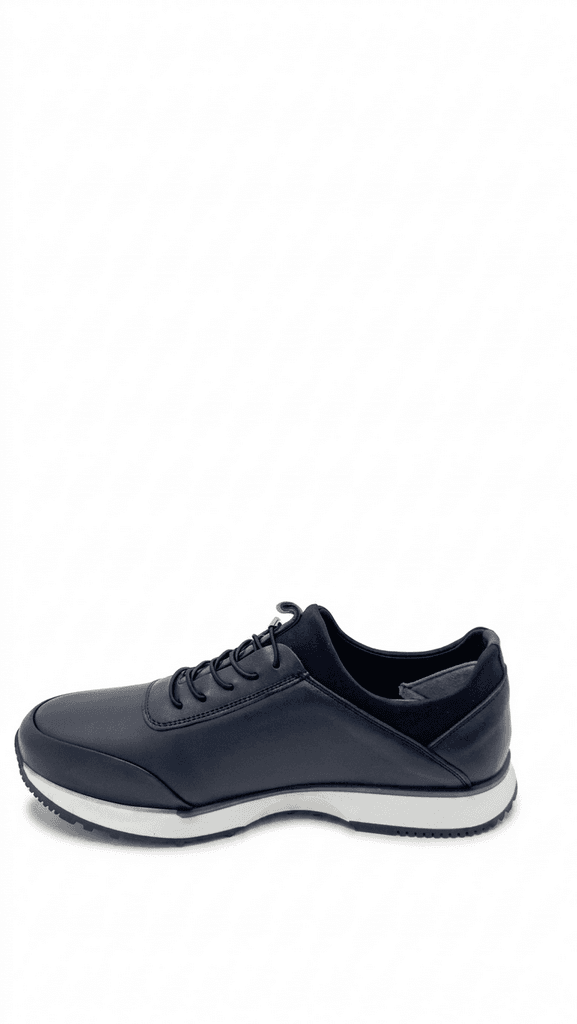 Grand Oxford Men's Leather Shoes - Navy Blue (44) 2