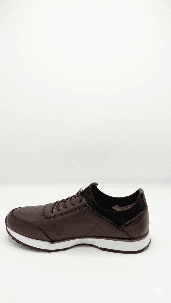 Grand Oxford Men's Leather Shoes - Dark Brown (44) 2