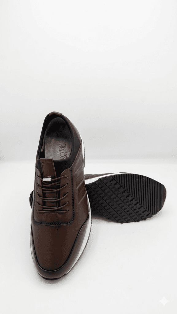 Grand Oxford Men's Leather Shoes - Dark Brown (44) 3