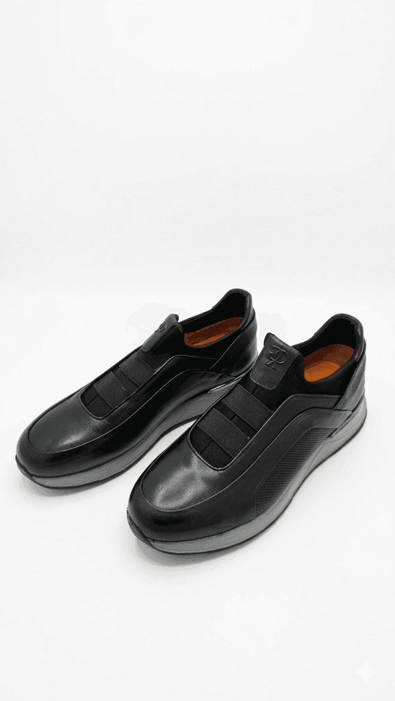 Grand Oxford Men's Leather Shoes - Black (44) 1