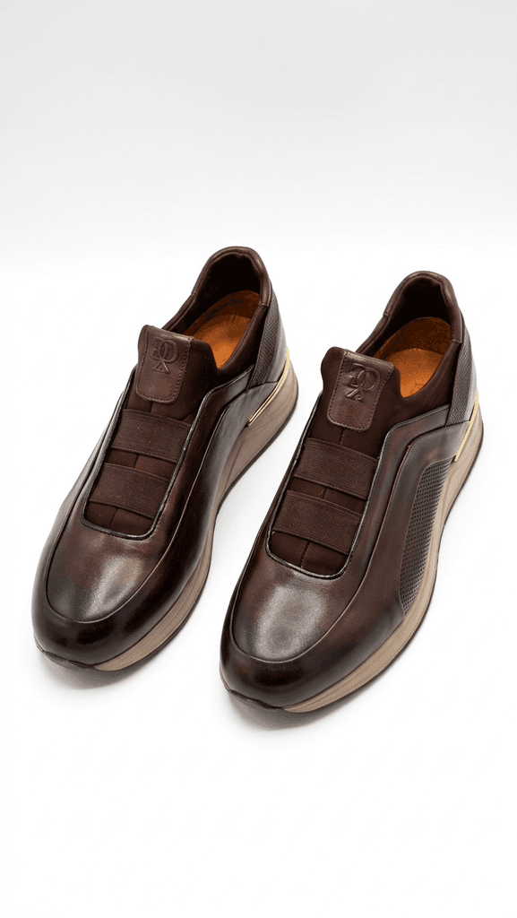 Grand Oxford Men's Leather Shoes - Dark Brown (44) 1