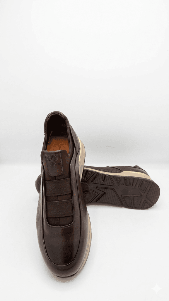 Grand Oxford Men's Leather Shoes - Dark Brown (44) 3