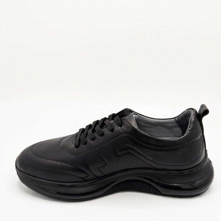 Grand Oxford Men's Leather Shoes - Black (44) 2