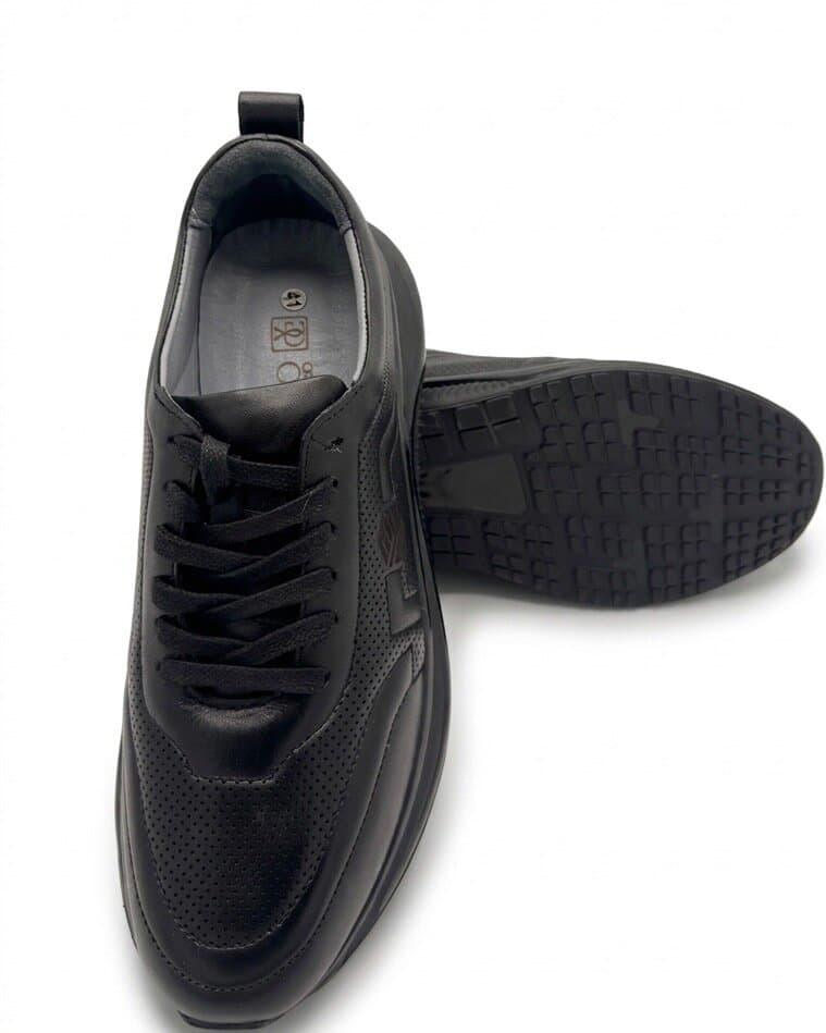 Grand Oxford Men's Leather Shoes - Black (44) 4