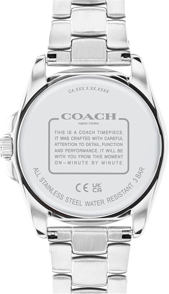 COACH Analog Women's Watch 36mm - 14504108 (Silver) 3