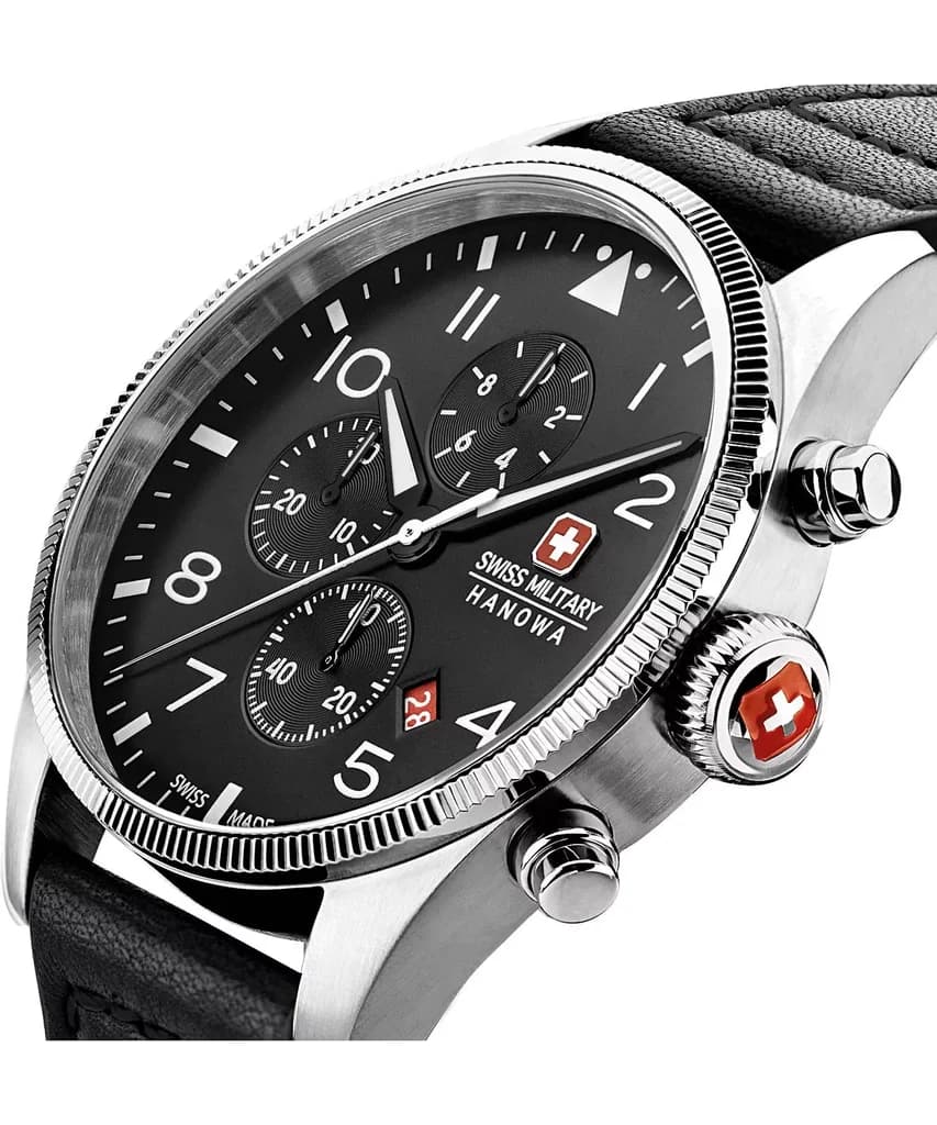 Swiss Military Chronograph Men's Watch 43mm - SMWGC0000401 (Black) 2