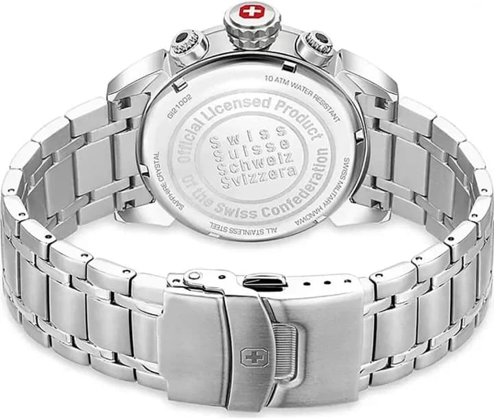 Swiss Military Chronograph Men's Watch 42mm - SMWGI2100202 (Silver) 3