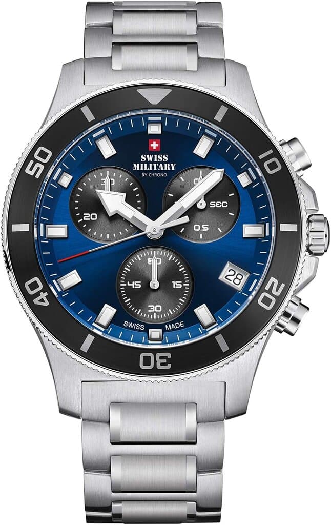 Swiss Military Chronograph Men's Watch 42.5mm - SM34067.11 (Silver) 1