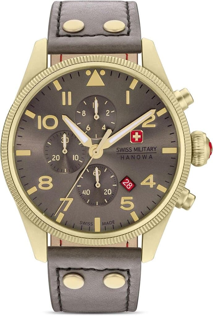 Swiss Military Chronograph Men's Watch 43mm - SMWG10000432 (Brown) 1