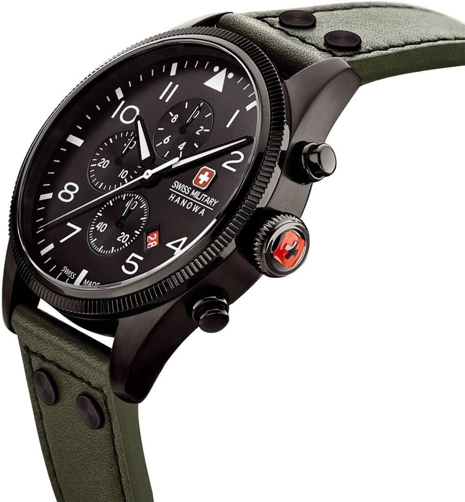 Swiss Military Chronograph Men's Watch 43mm - SMWGC0000430 (Green) 2