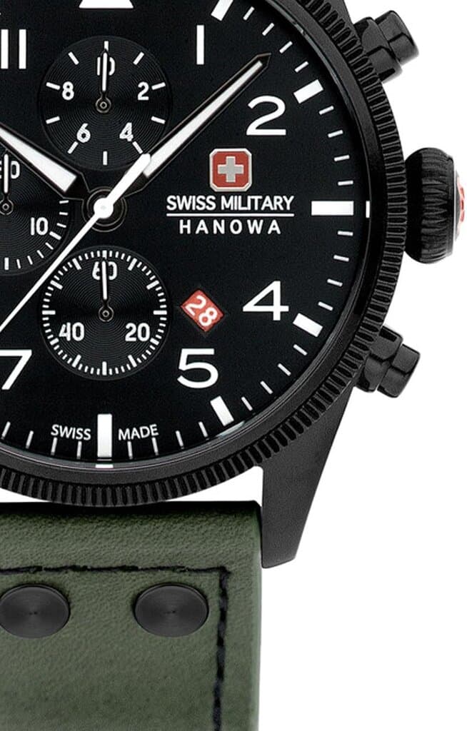 Swiss Military Chronograph Men's Watch 43mm - SMWGC0000430 (Green) 3