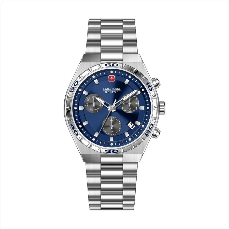 Swiss Military Men's Watch 44mm - SF.D658S.05 (Silver) 1