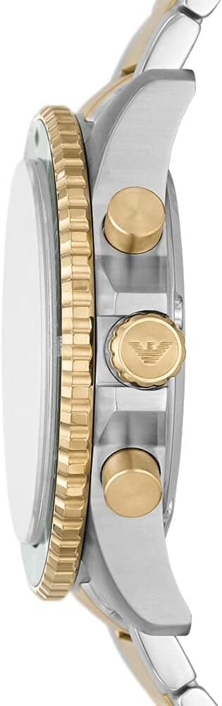 Emporio Armani Analog Men's Watch 43mm - AR11361 (Silver & Gold) 2