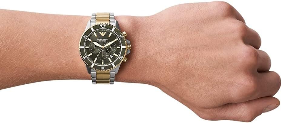 Emporio Armani Analog Men's Watch 43mm - AR11361 (Silver & Gold) 4