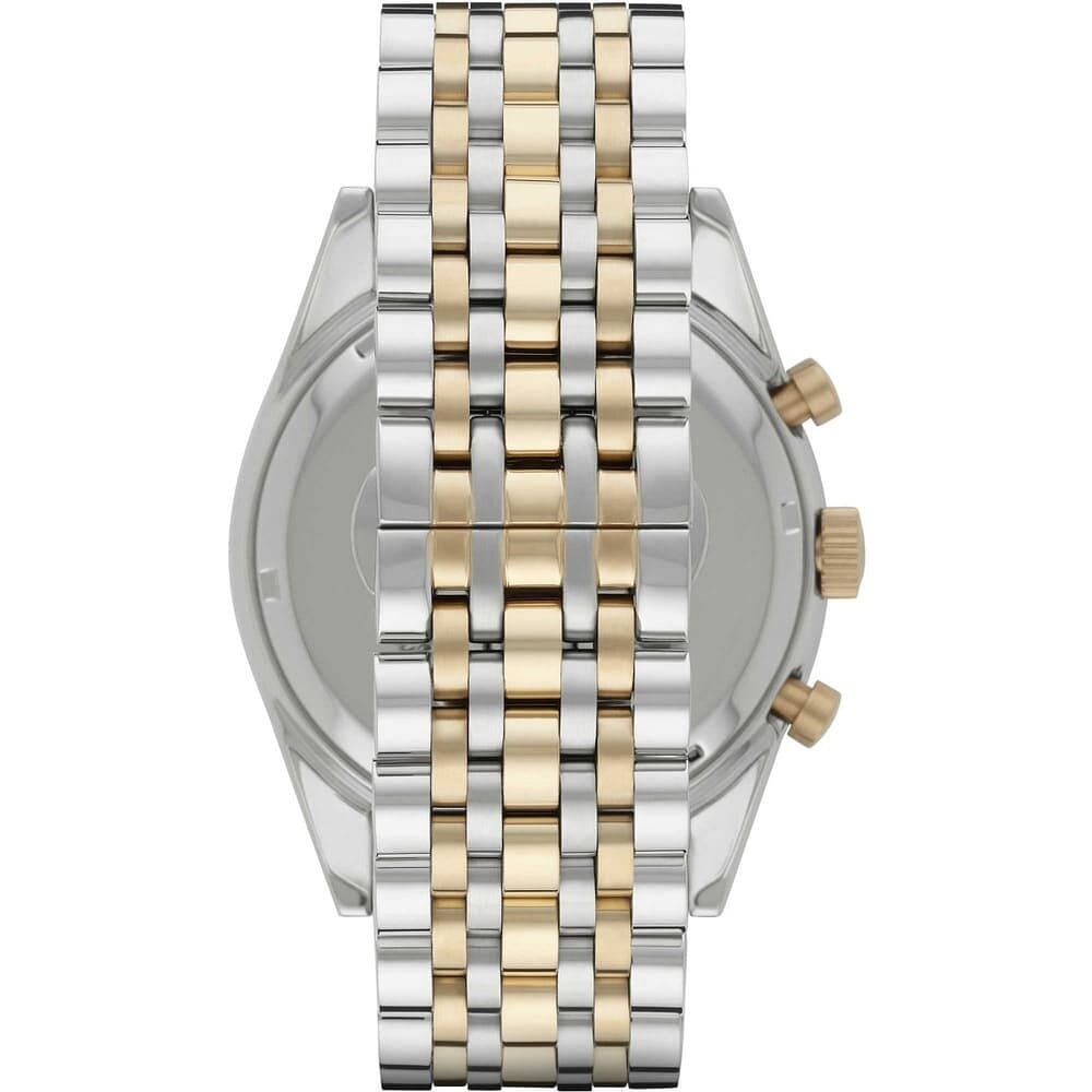 Emporio Armani Men's Watch 46mm - AR6088 (Silver & Gold) 2