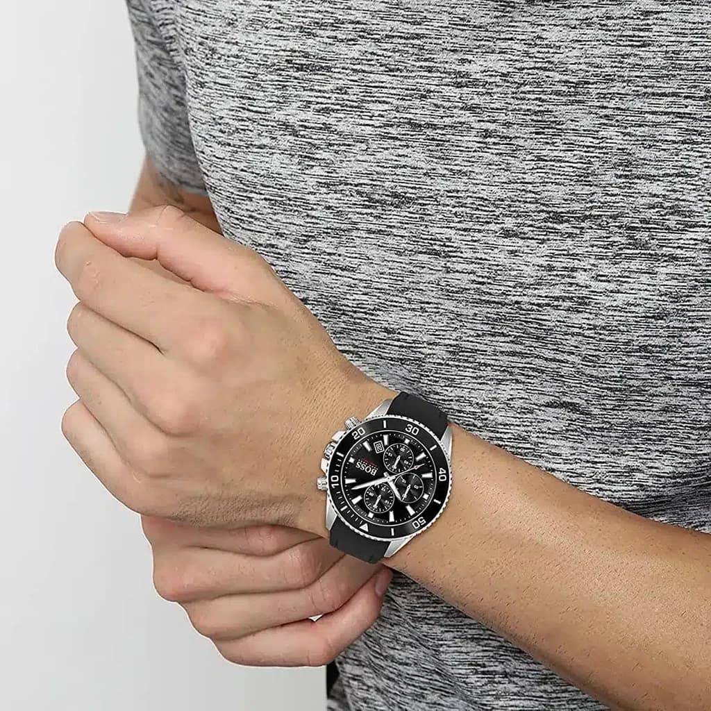 Hugo Boss Men's Watch 46mm - 1513912 (Black) 8