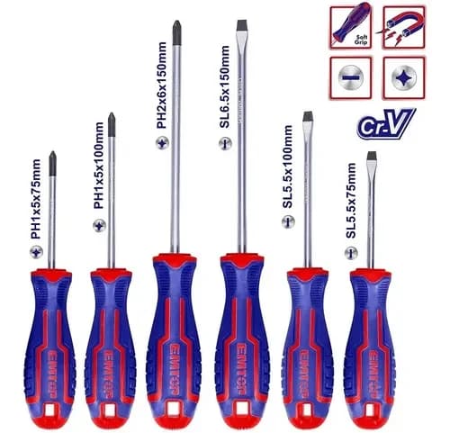 EMTOP 6pc "New Design" Screwdriver Set - ESST0602 1