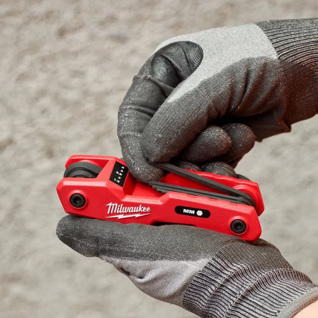 Milwaukee Metric Folding Hex Key Set (8pc) - 4932480978 1
