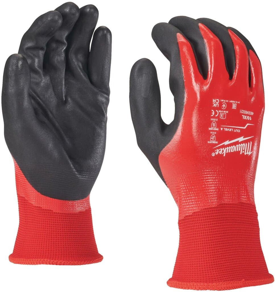 Milwaukee Fully Dip Cut A Gloves (Size 8/M) - 4932493219 1