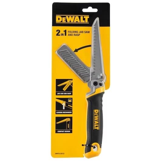 DEWALT Folding Jab Saw with Rasp - DWHT0-2123 1