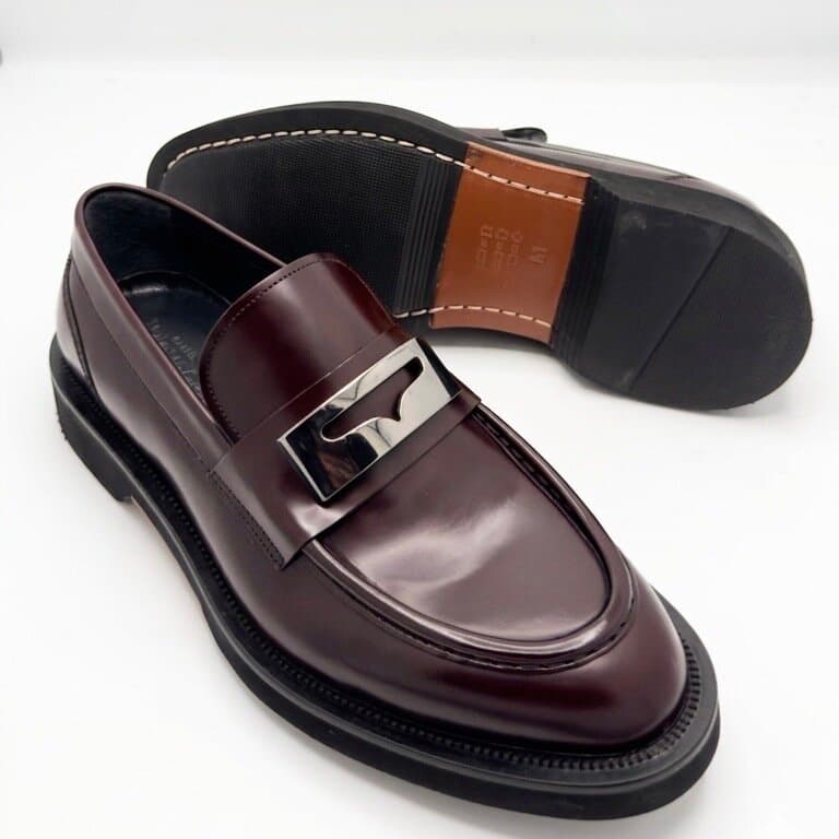Grand Oxford Men's Leather Shoes - Dark Brown (45) 3