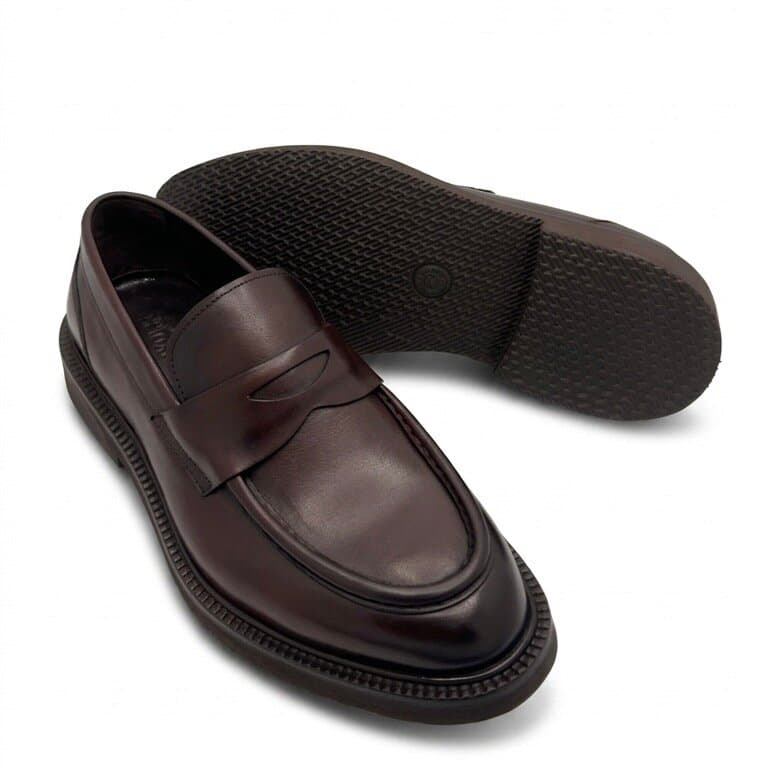 Grand Oxford Men's Leather Shoes - Dark Brown (45) 3