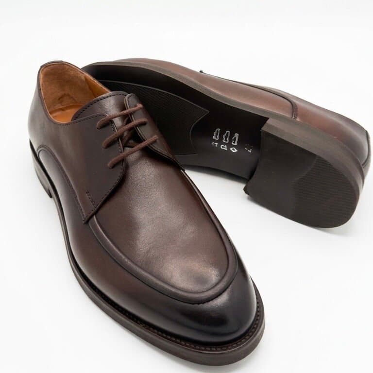 Grand Oxford Men's Leather Shoes - Dark Brown (45) 3