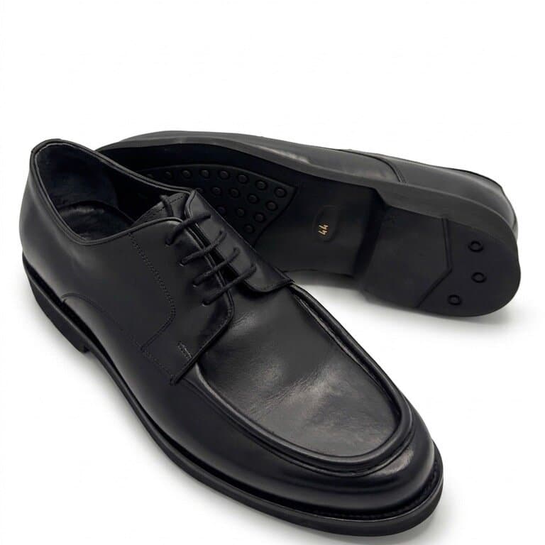 Grand Oxford Men's Leather Shoes - Black (45) 3