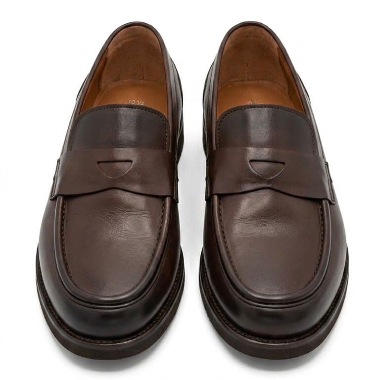 Grand Oxford Men's Leather Shoes - Dark Brown (45) 1