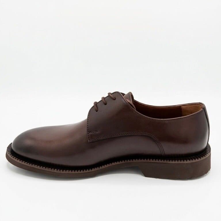 Grand Oxford Men's Leather Shoes - Dark Brown (45) 2