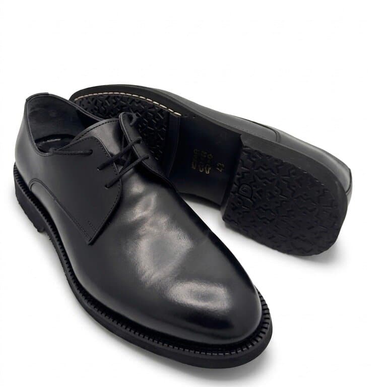 Grand Oxford Men's Leather Shoes - Black (45) 3