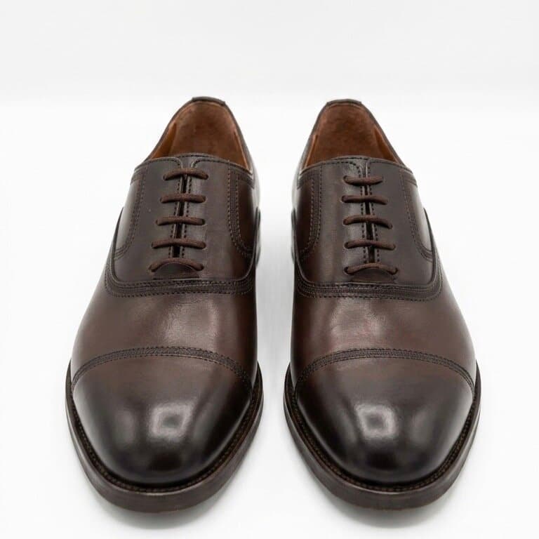 Grand Oxford Men's Leather Shoes - Dark Brown (45) 1