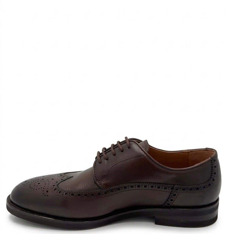 Grand Oxford Men's Leather Shoes - Dark Brown (45) 2
