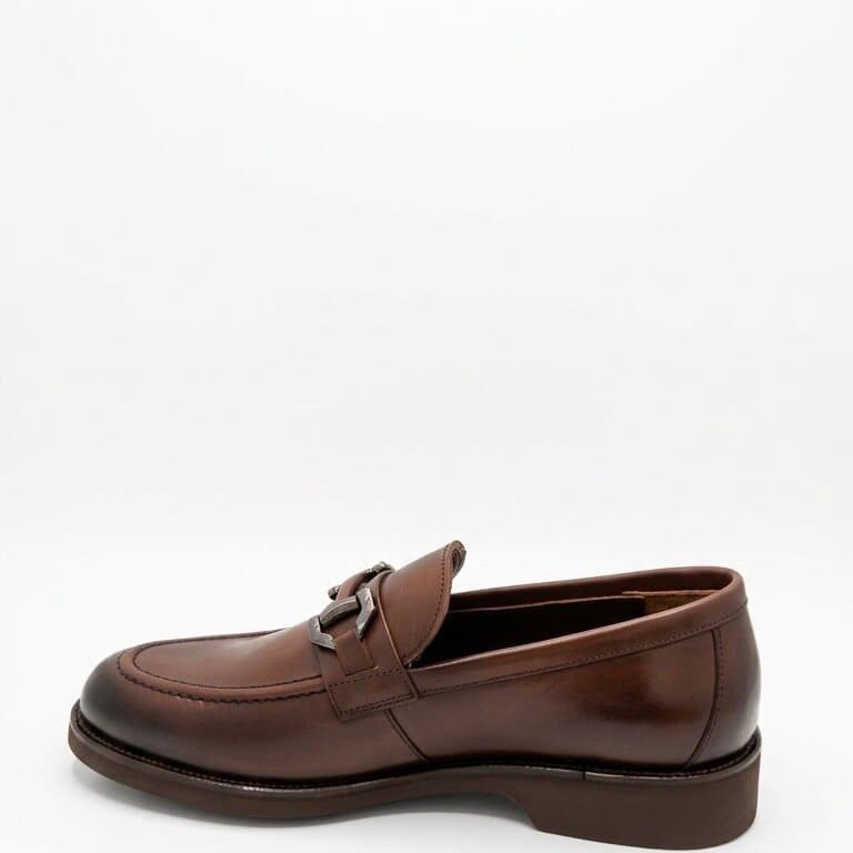 Grand Oxford Men's Leather Shoes - Dark Brown (45) 3