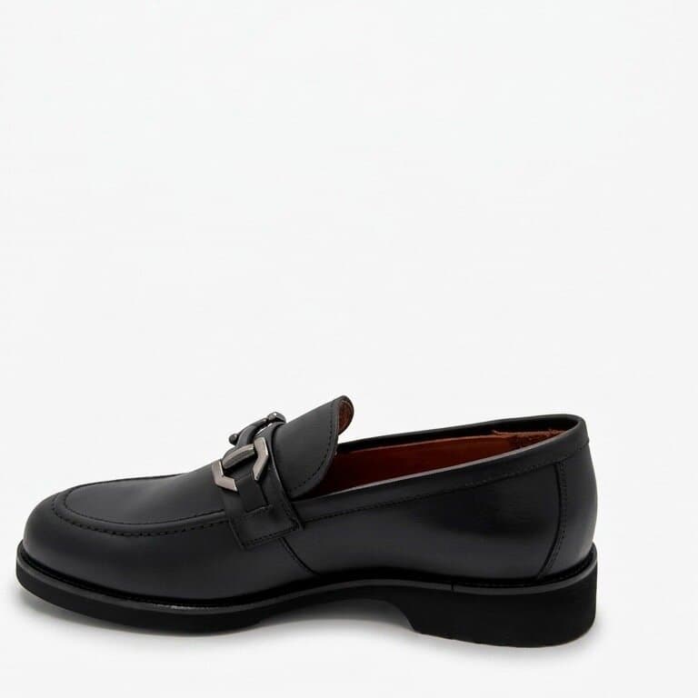 Grand Oxford Men's Leather Shoes - Black (45) 2