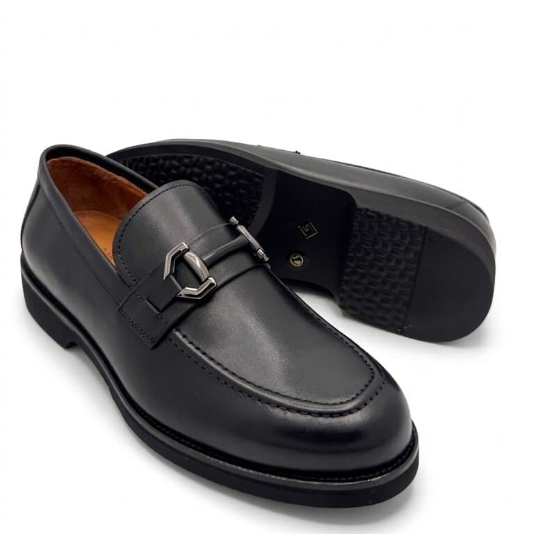 Grand Oxford Men's Leather Shoes - Black (45) 3
