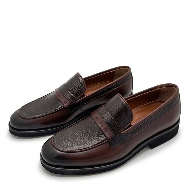 Grand Oxford Men's Leather Shoes - Dark Brown (45) 1