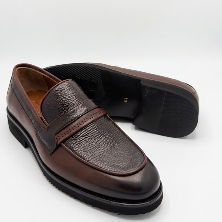 Grand Oxford Men's Leather Shoes - Dark Brown (45) 3