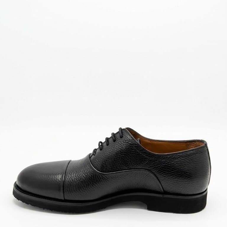Grand Oxford Men's Leather Shoes - Black (45) 3