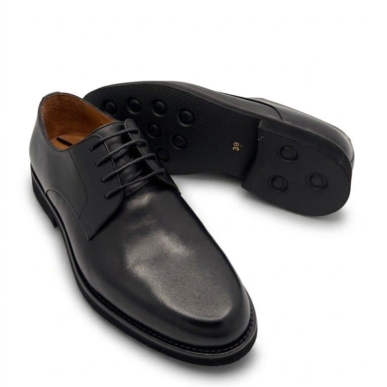 Grand Oxford Men's Leather Shoes - Black (45) 3