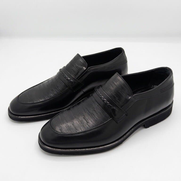 Grand Oxford Men's Leather Shoes - Black (45) 1