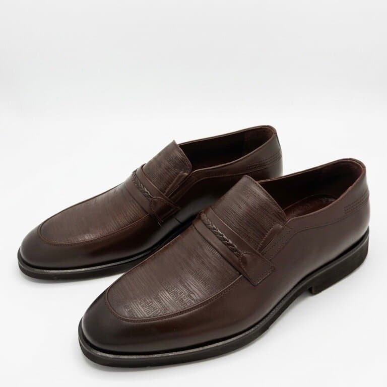 Grand Oxford Men's Leather Shoes - Dark Brown (45) 1
