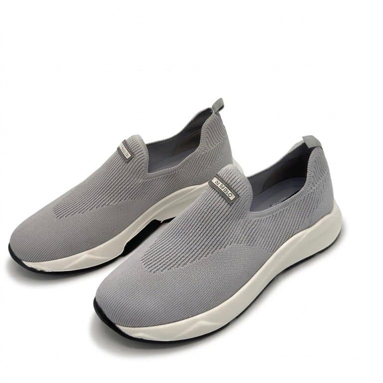 KING PAOLO Men's Suede Shoes - Light Gray (44) 1