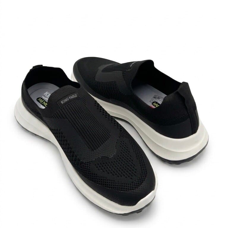 KING PAOLO Men's Suede Shoes - Black (44) 3