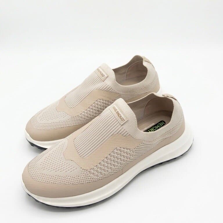 KING PAOLO Men's Suede Shoes - Cream (44) 1