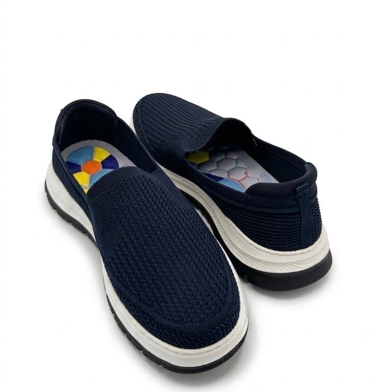 KING PAOLO Men's Suede Shoes - Navy Blue (44) 3