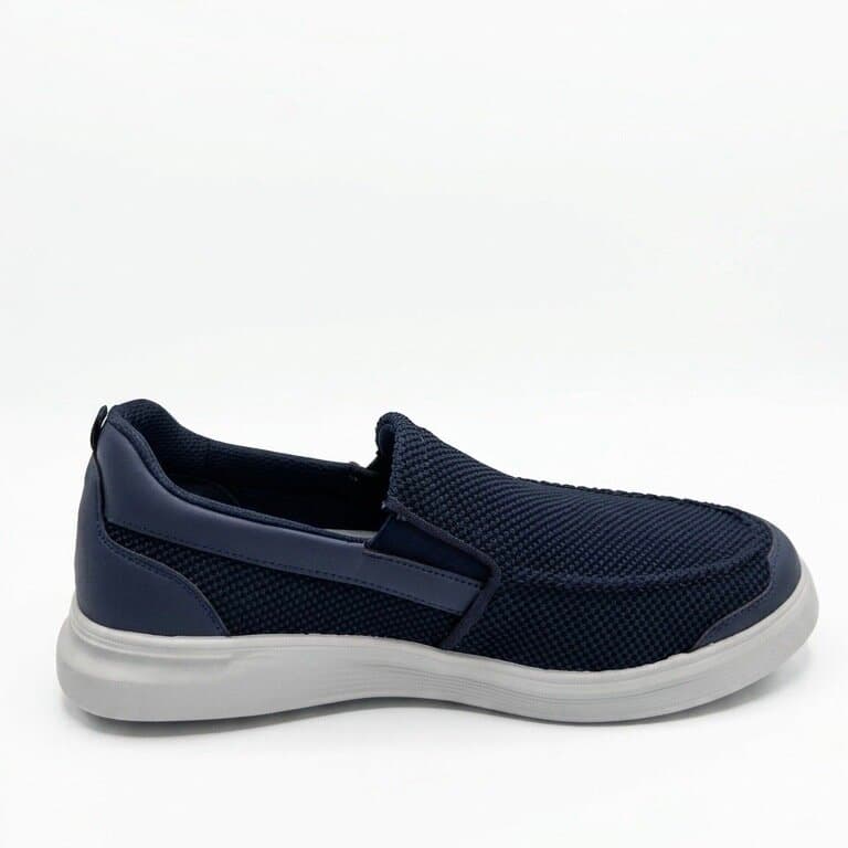KING PAOLO Men's Suede Shoes - Navy Blue (44) 2