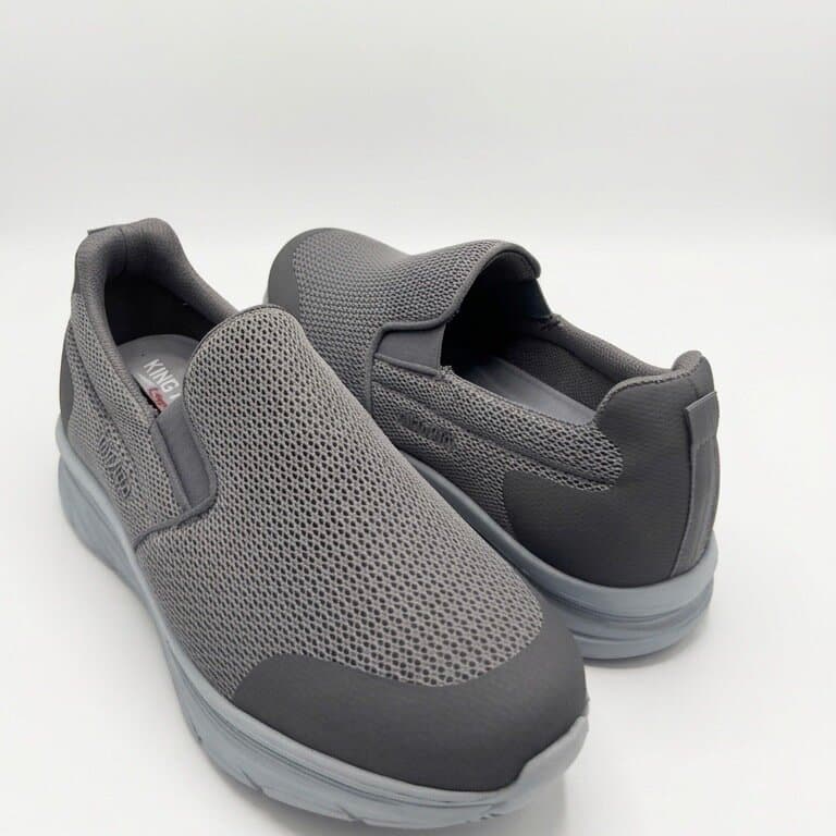 KING PAOLO Men's Suede Shoes - Gray (44) 5