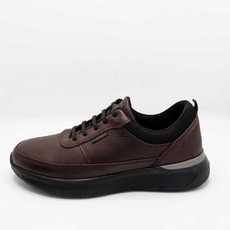 King Paolo Men's Leather Shoes - Dark Brown (44) 2