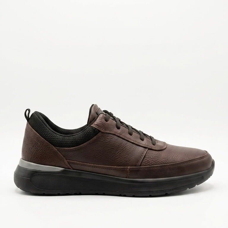 King Paolo Men's Leather Shoes - Dark Brown (44) 3